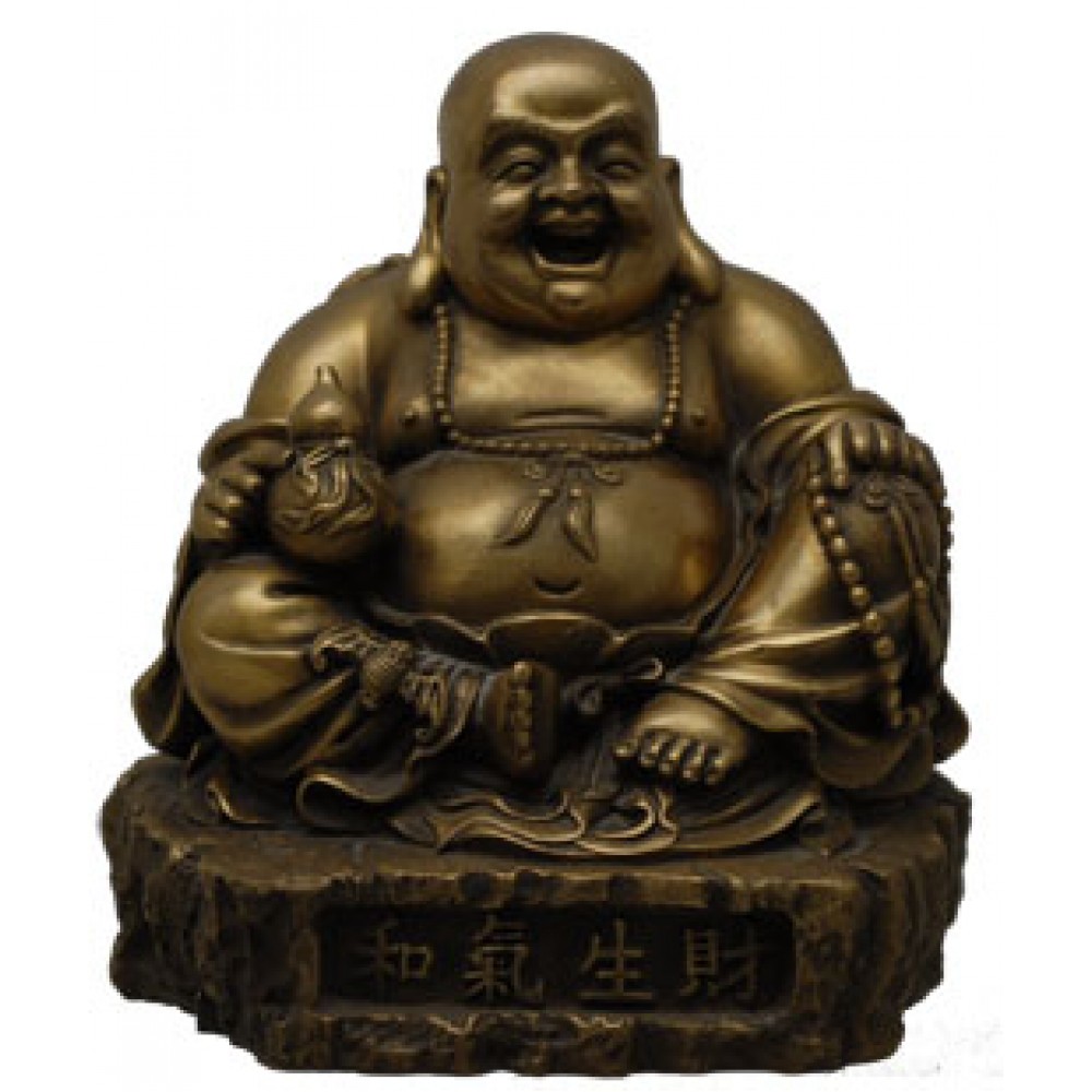 Τυχερός Βούδας σε βάση για πλούτο, υγεία, ευημερία
