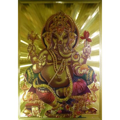 Κάρτα Ganesha χρυσός