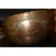 Θιβετανικό singing bowl με σχέδιο λουλουδιού εσωτερικά, μεγάλο μέγεθος